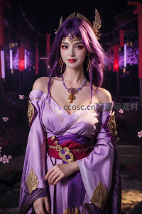 紫发女神降临，金翼冠冕夺目