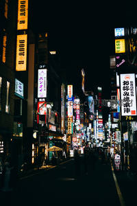 霓虹闪烁的东京夜街，繁华与静谧交织