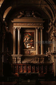华丽祭坛油画庄严肃穆