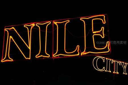 尼罗之城霓虹夜景招牌