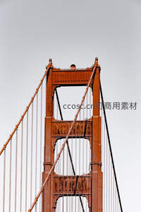 金门大桥塔楼结构微距特写