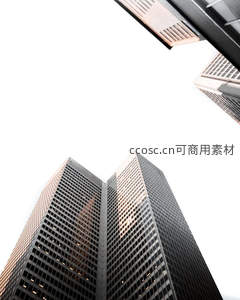 仰望摩天大楼的现代建筑之美