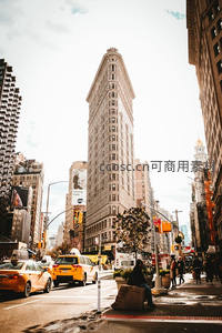 纽约熨斗大厦街景经典永恒