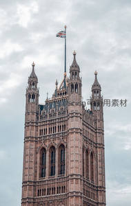 威斯敏斯特宫尖塔旗