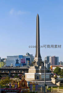 曼谷胜利纪念碑矗立城市中心