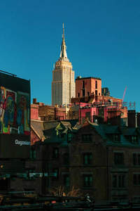 帝国大厦俯瞰城市屋顶