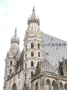 维也纳圣斯蒂芬大教堂哥特尖塔