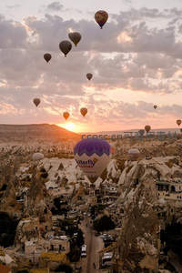卡帕多西亚热气球日出奇观