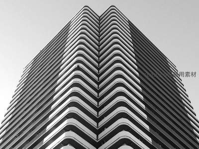 波浪形高层建筑转角