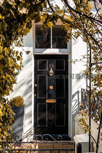 英伦风黑色门牌70号典雅入户景