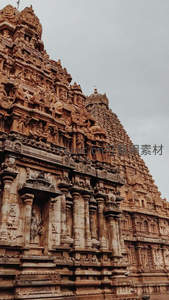 南印度神庙石雕塔楼巍峨壮丽