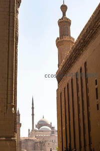 开罗苏丹哈桑清真寺尖塔特写