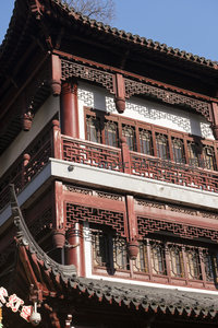 古建筑飞檐斗拱细节特写