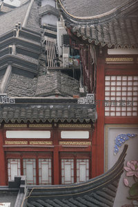 古建筑飞檐斗拱细节特写