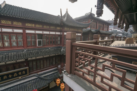 古色古香的中式庭院建筑群