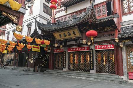 百年老店童涵春堂门前盛景