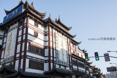 上海老饭店传统建筑外观