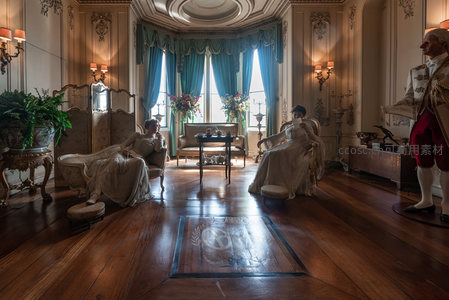 维多利亚时代客厅，贵妇闲谈时光
