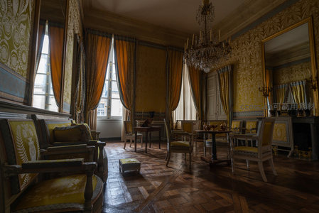 欧式古典客厅全景图