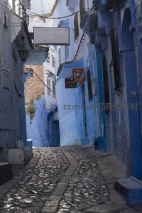 蓝城小巷里的生活气息