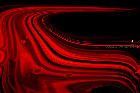 深红流动的抽象波纹背景