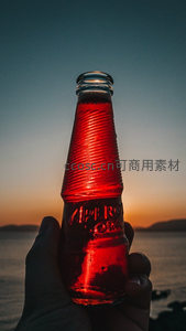 日落海天握美酒，微醺时刻享惬意