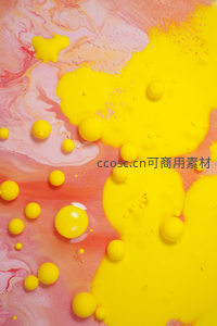 梦幻黄粉油滴艺术纹理