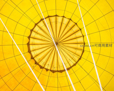 热气球内部结构仰拍几何之美