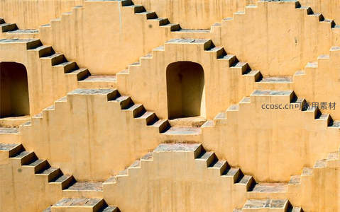 印度阶梯井几何结构展现古老建筑智慧