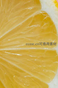 柠檬切片微距细节