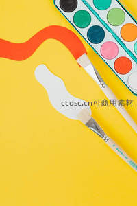 色彩斑斓的水彩绘画场景