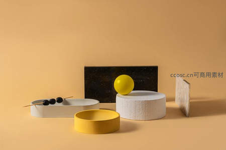 几何静物组合，艺术感陈列展示