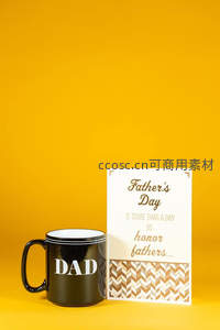 父亲节主题马克杯与祝福卡片