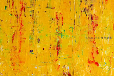 浓烈黄色调油画肌理抽象背景