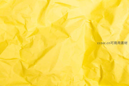 褶皱黄纸纹理特写，简约背景质感佳