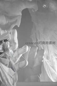 黑白光影中的抽象雕塑艺术