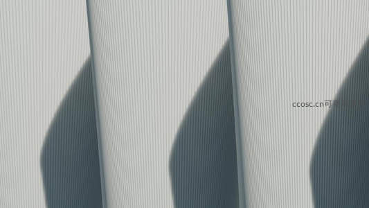 光影交错的竖条纹墙面特写