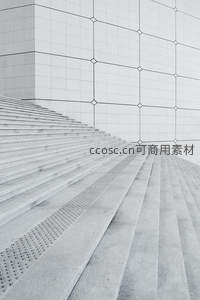 几何线条建筑楼梯，极简主义灰阶美学