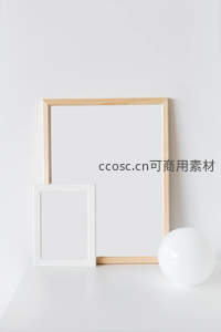 极简风相框组合，白色空间里的静谧