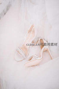 婚纱高跟鞋特写浪漫唯美