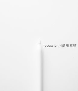 简约白色触控笔尖特写