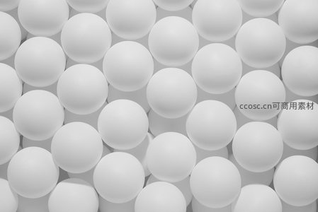 密集排列的白色球体构成抽象图案