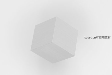 悬浮的白色立方体几何艺术