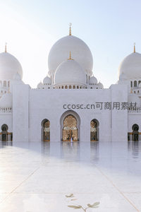宏伟清真寺穹顶下的宁静圣殿