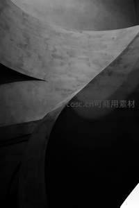 混凝土曲线的抽象诗篇