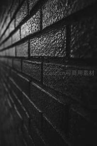 砖墙纹理的光影诗