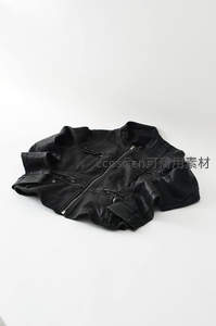 褶皱皮革夹克静物