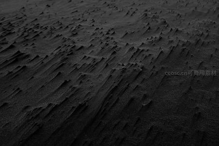 黑色沙丘波纹地貌俯瞰图