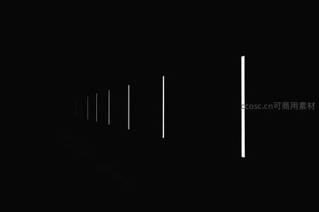 黑暗隧道中的光之序列，极简主义