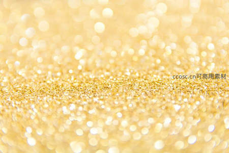 金色闪光微距特写，璀璨如星河
